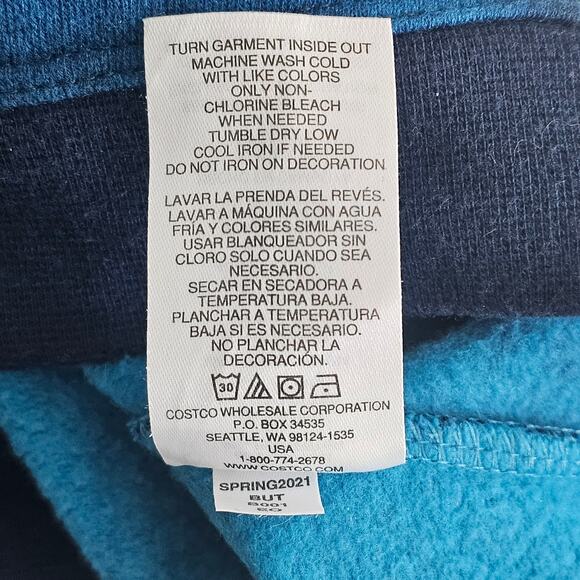 Champion Womens M Blue Tie Dye Pullover Hoodie Embroidered Spellout Logo Pockets - Picture 6 of 11